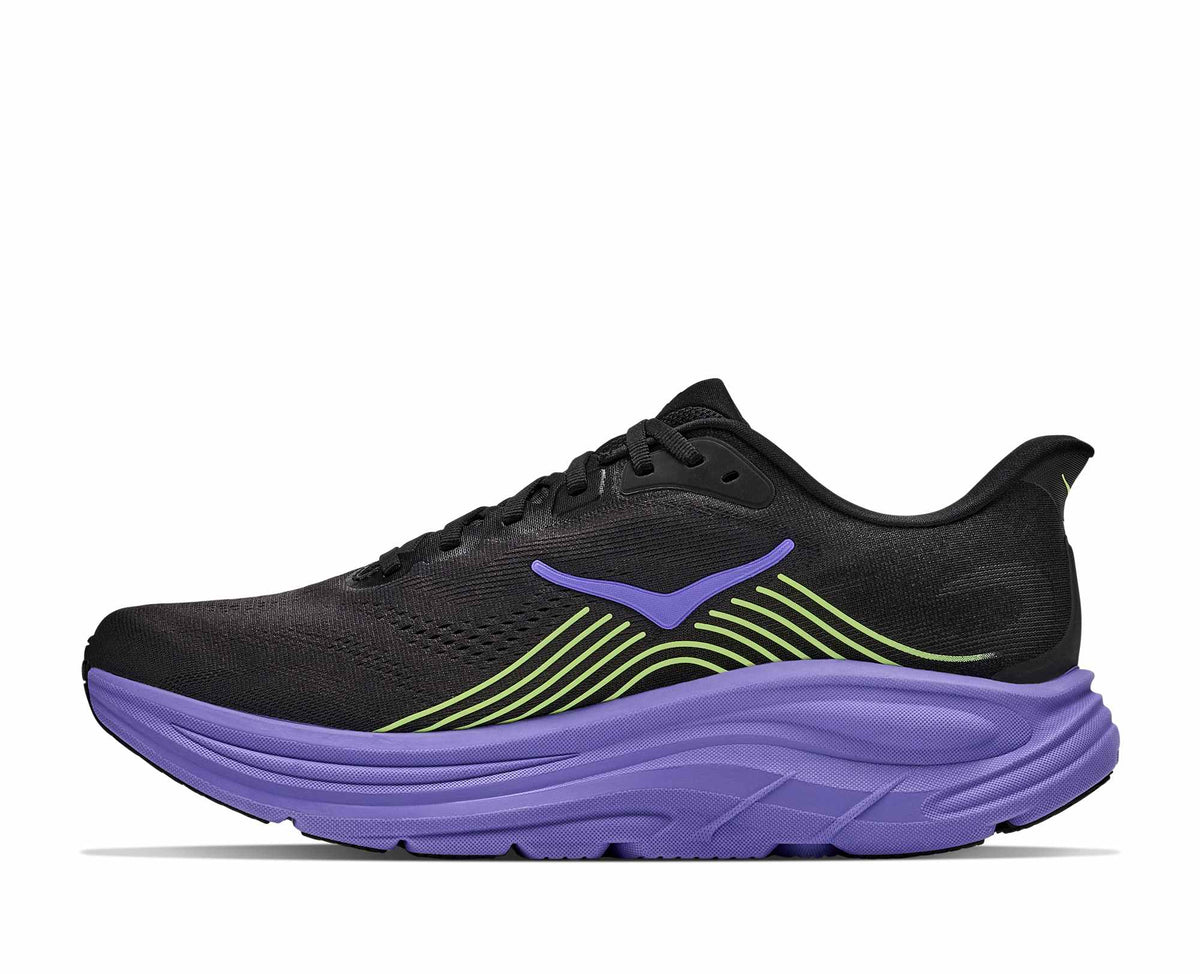 Hoka Clifton 11 Mens Shoes, Black/Neon Yuzu, photo 8 of 8