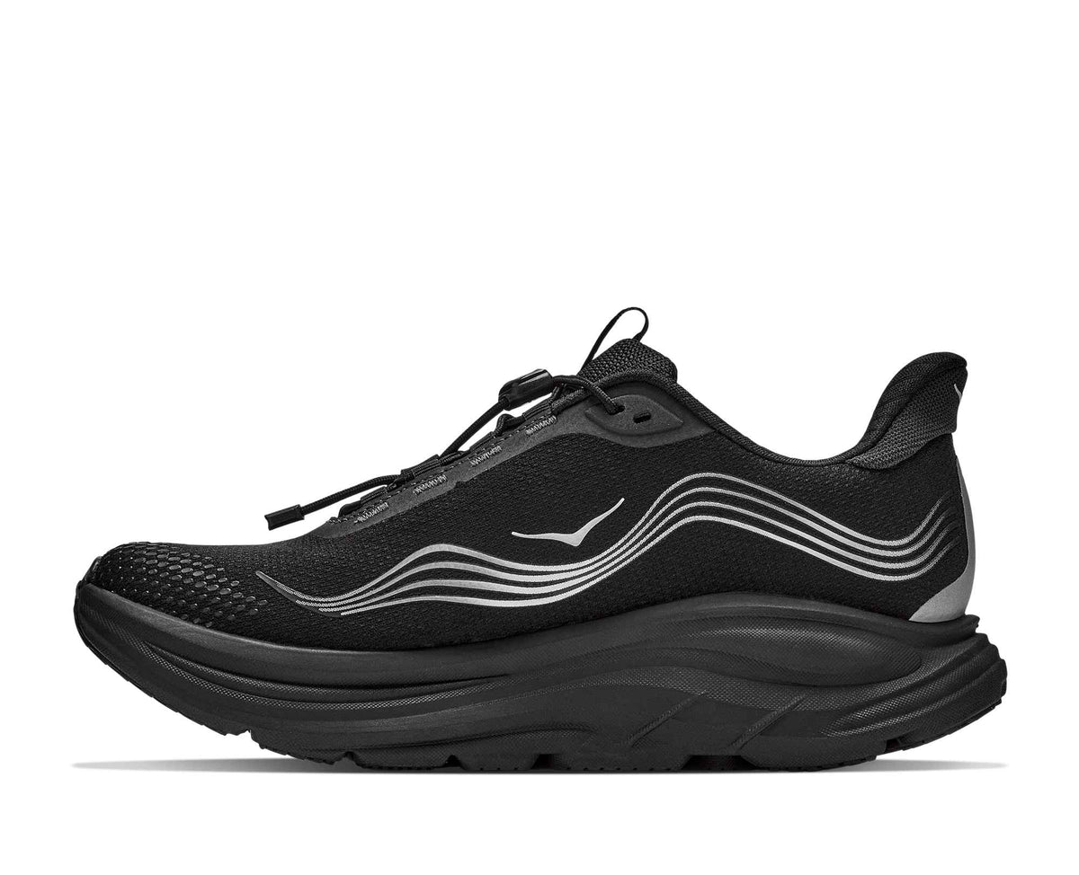 Hoka Clifton 11 GTX Womens Shoes, Black/Black, photo 8 of 8