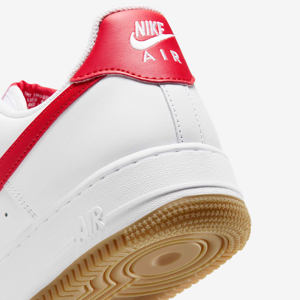 Nike Air Force 1 '07, White/Challenge Red-Gum Light Brown, photo 9 of 9