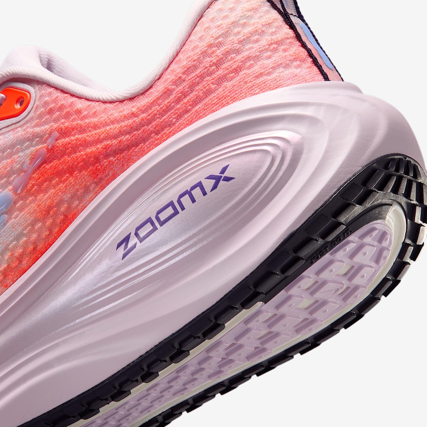 Nike Vomero Plus Women's Road Running Shoes Color: Bleached Lilac/Royal Pulse-Hyper Crimson Style: IV5737-500