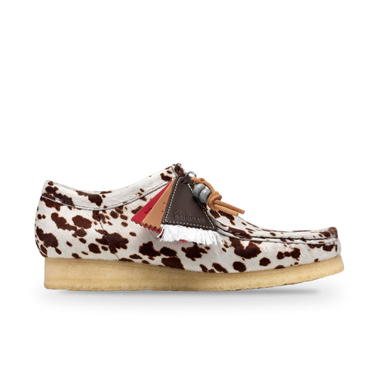 Clarks Originals x Blanch Yu Men's Wallabee Color: Brown Cow Print Style: 26327520