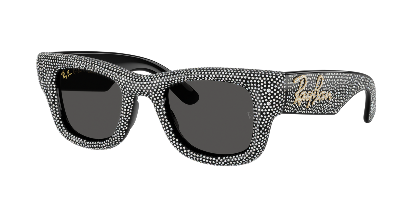 RAY BAN X A$AP ROCKY WAYFARER PUFFER CRYSTAL BLACK PAVÈ EDITION 0RB4940BP-5004