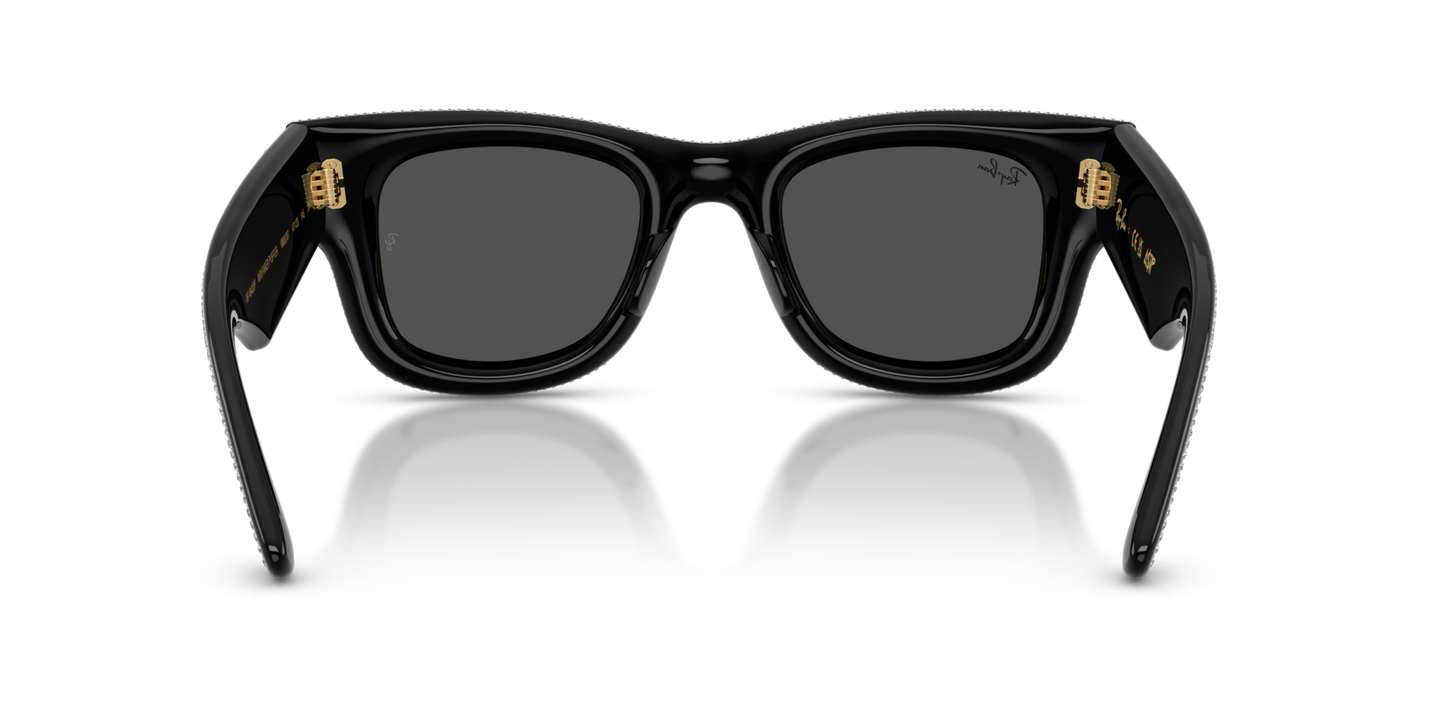 RAY BAN X A$AP ROCKY WAYFARER PUFFER CRYSTAL BLACK PAVÈ EDITION 0RB4940BP-5004