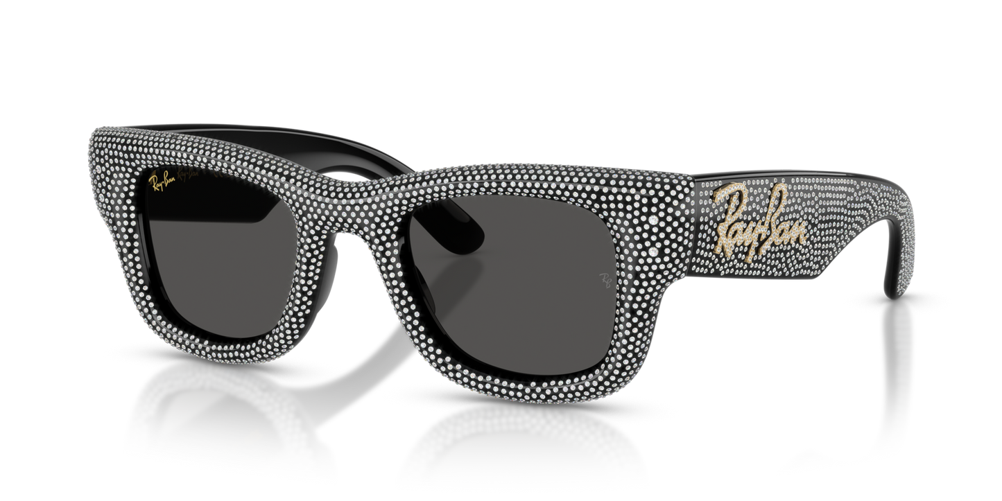 RAY BAN X A$AP ROCKY WAYFARER PUFFER CRYSTAL BLACK PAVÈ EDITION 0RB4940BP-5004