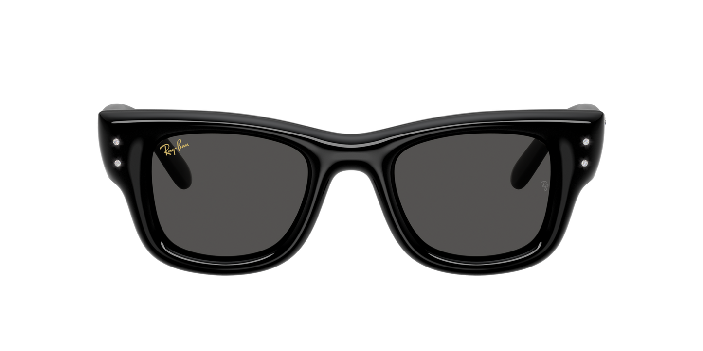 RAY-BAN X ASAP ROCKY "WAYFARER PUFFER "CRYSTAL EDITION" POLISHED BLACK WITH STRASS 0RB4940B-5080