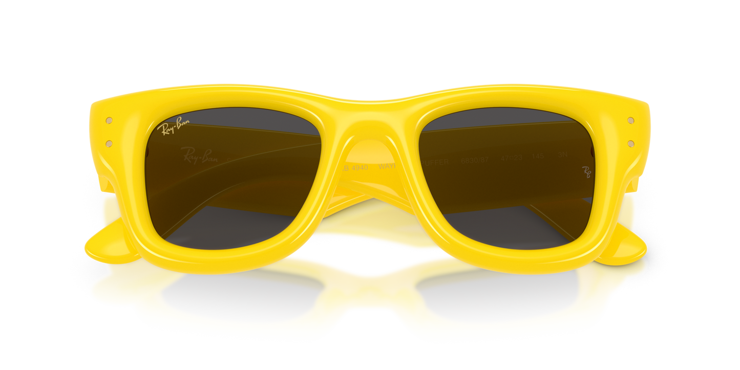 RAY-BAN WAYFARER PUFFER YELLOW W ULTRA BLACK 0RB4940-68308747