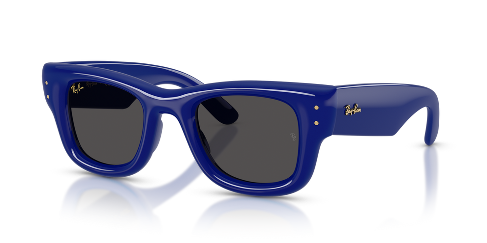 Ray-Ban Blue Sunglasses with Black Lenses RB4420 Sunglasses in Black and Blue - RB4420 | Ray-Ban® US main image 4