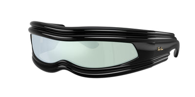 RAY BAN X ASAP ROCKY ULTRA WRAP 001 GREEN MIRROR SILVER0 RB4943