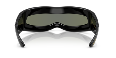 RAY BAN X ASAP ROCKY ULTRA WRAP 001 GREEN MIRROR SILVER0 RB4943