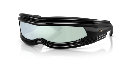 RAY BAN X ASAP ROCKY ULTRA WRAP 001 GREEN MIRROR SILVER0 RB4943
