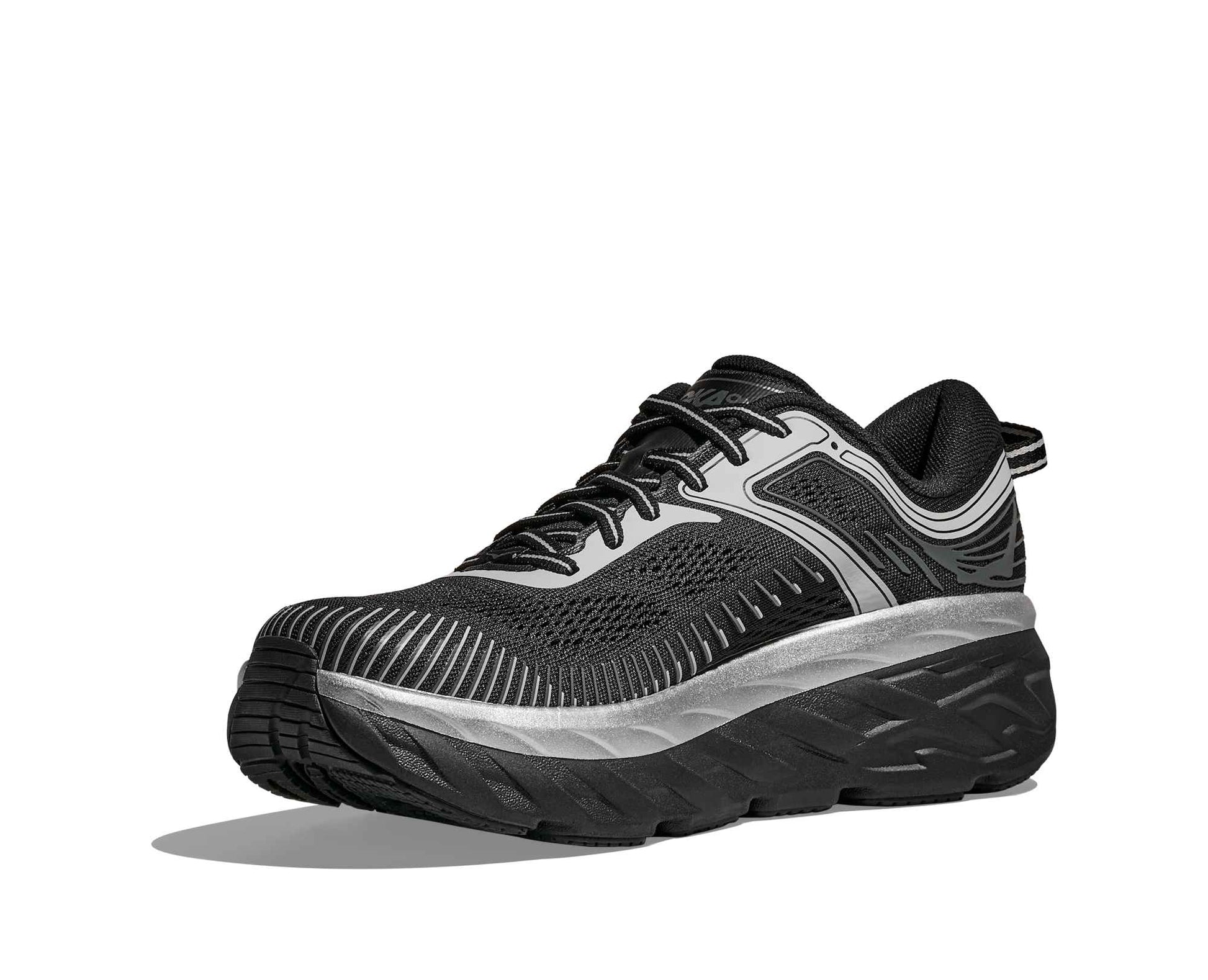 Hoka M Bondi 7 Color: BLACK / STARDUST Style: 1110518-BKSTR