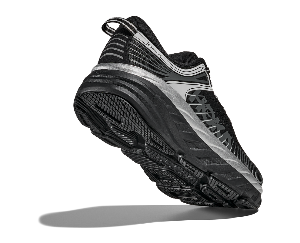 HOKA Bondi 7 stealth Black / Stardust 1110518-BKSTR – Shoe Gallery Inc