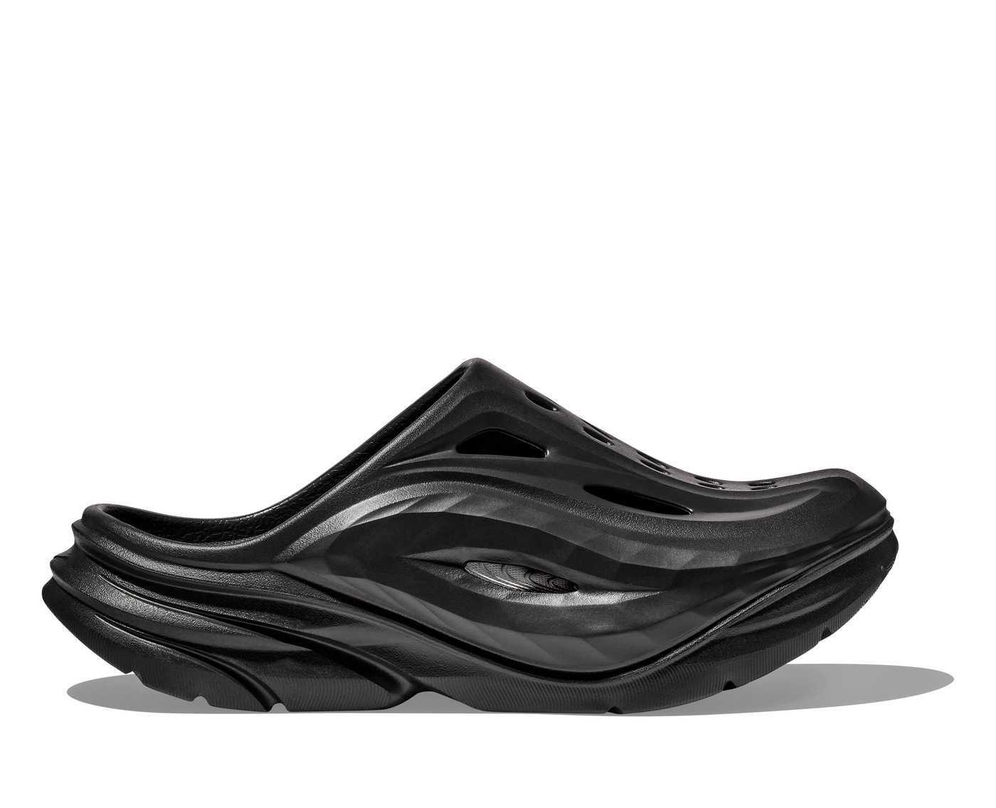 HOKA U ORA RECOVERY MULE  BLACK / BLACK 1147951-BBLC