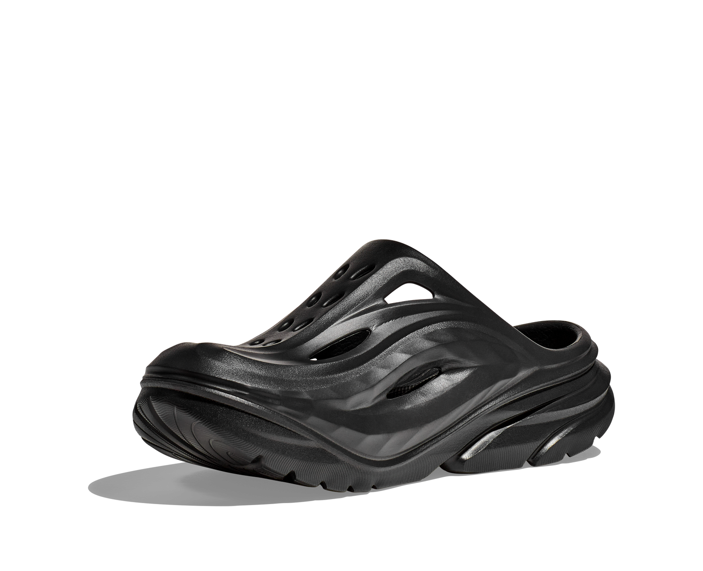 HOKA U ORA RECOVERY MULE  BLACK / BLACK 1147951-BBLC