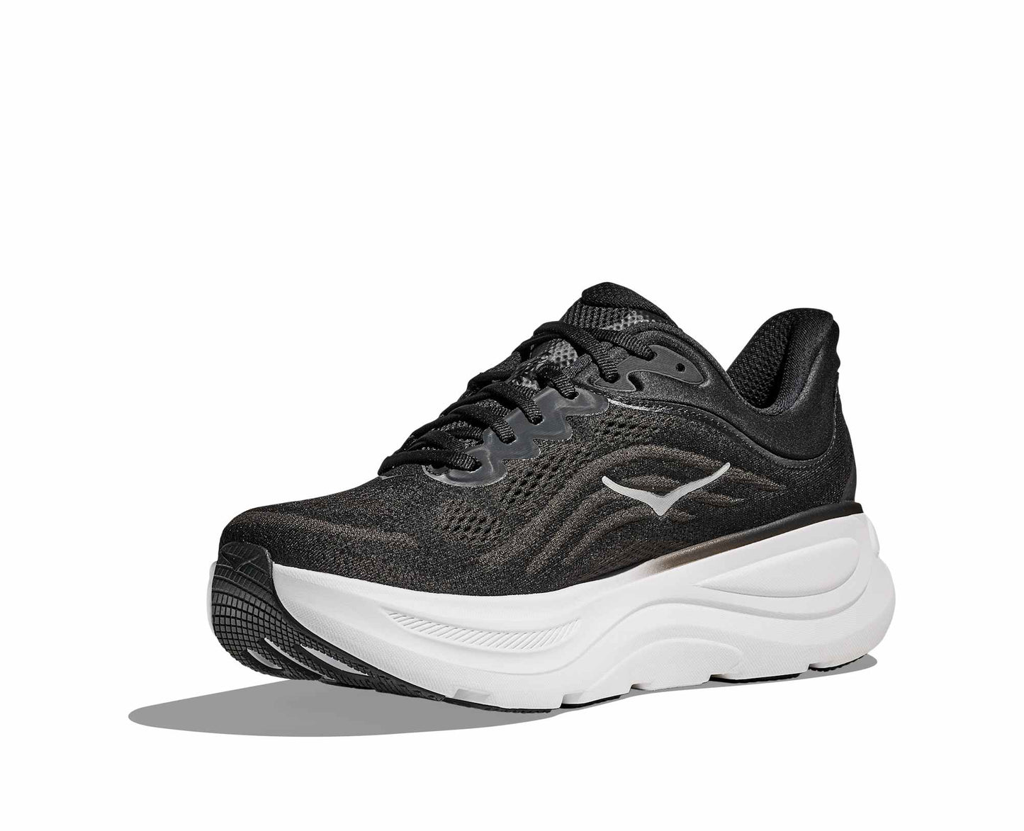 Hoka M Bondi 9 Color: BLACK / VERMILLION Style: 1162011-BKVR