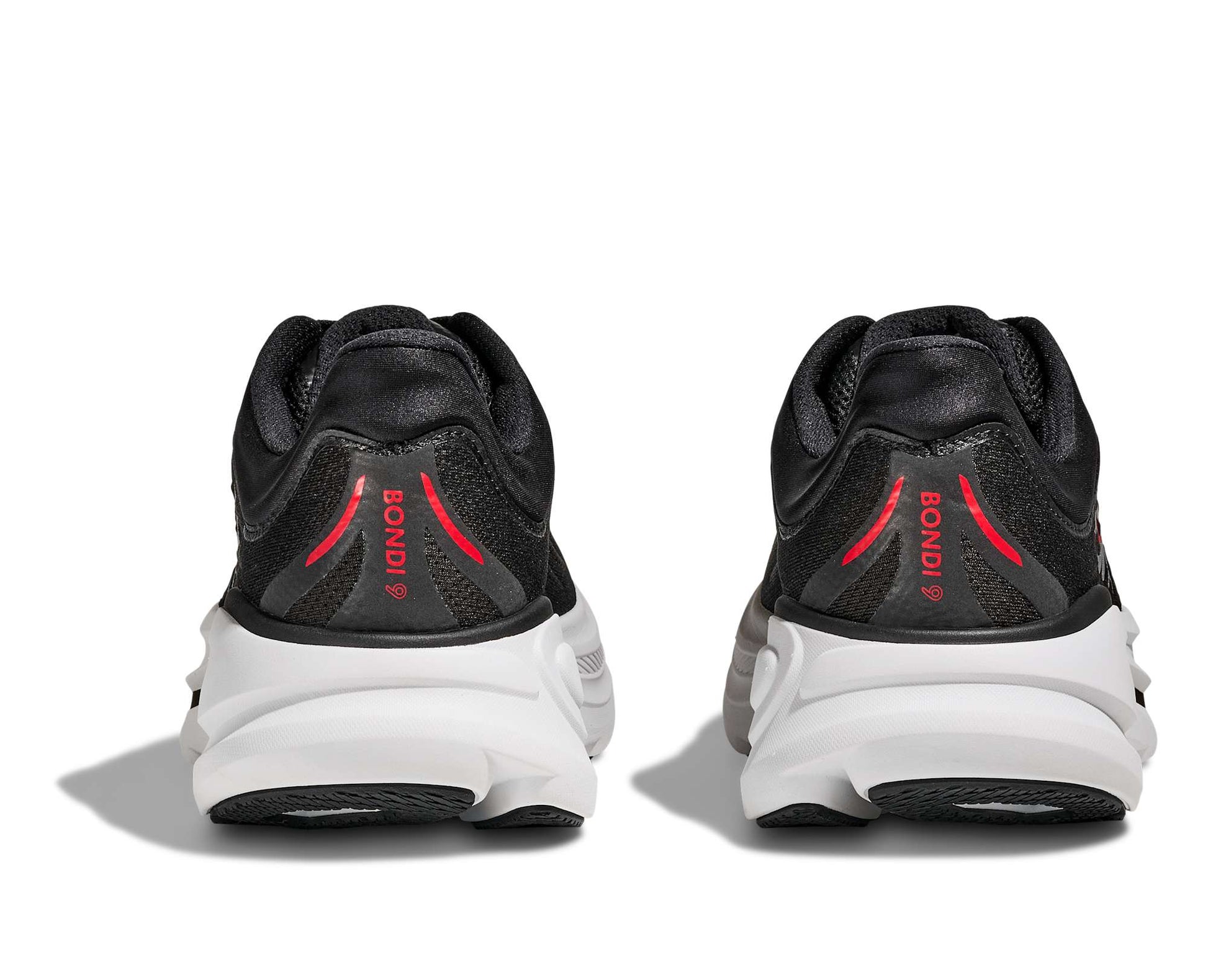 Hoka M Bondi 9 Color: BLACK / VERMILLION Style: 1162011-BKVR