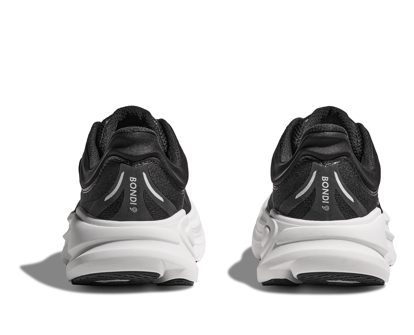Hoka Bondi 9 Mens Shoes Color: Black/White Style: 1162011-BWHT