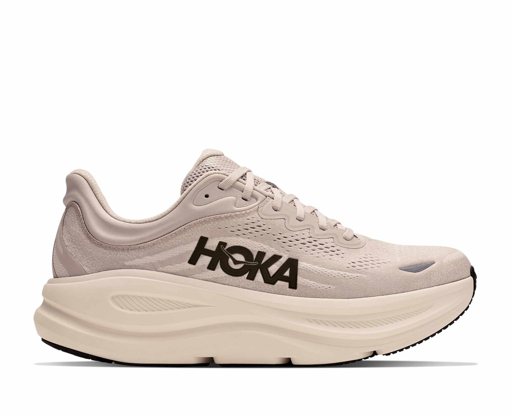 Hoka M Bondi 9 Color: RIVER ROCK GREY / ALABASTER Style: 1162011-RRCK