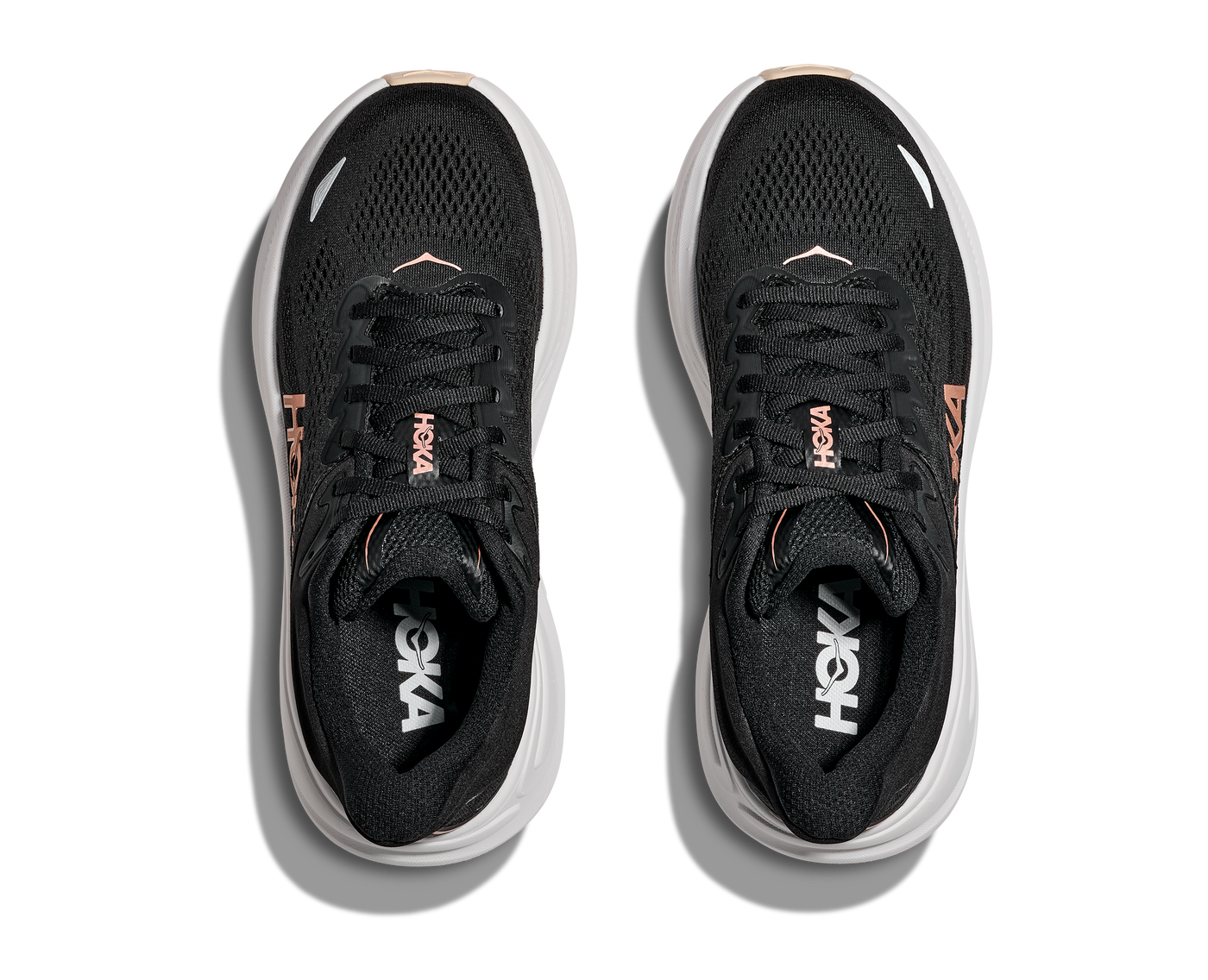 HOKA W BONDI 9  BLACK / ROSE GOLD 1162012-BRGL