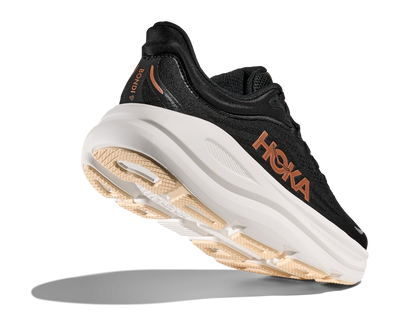 HOKA W BONDI 9  BLACK / ROSE GOLD 1162012-BRGL