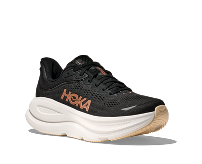HOKA W BONDI 9  BLACK / ROSE GOLD 1162012-BRGL