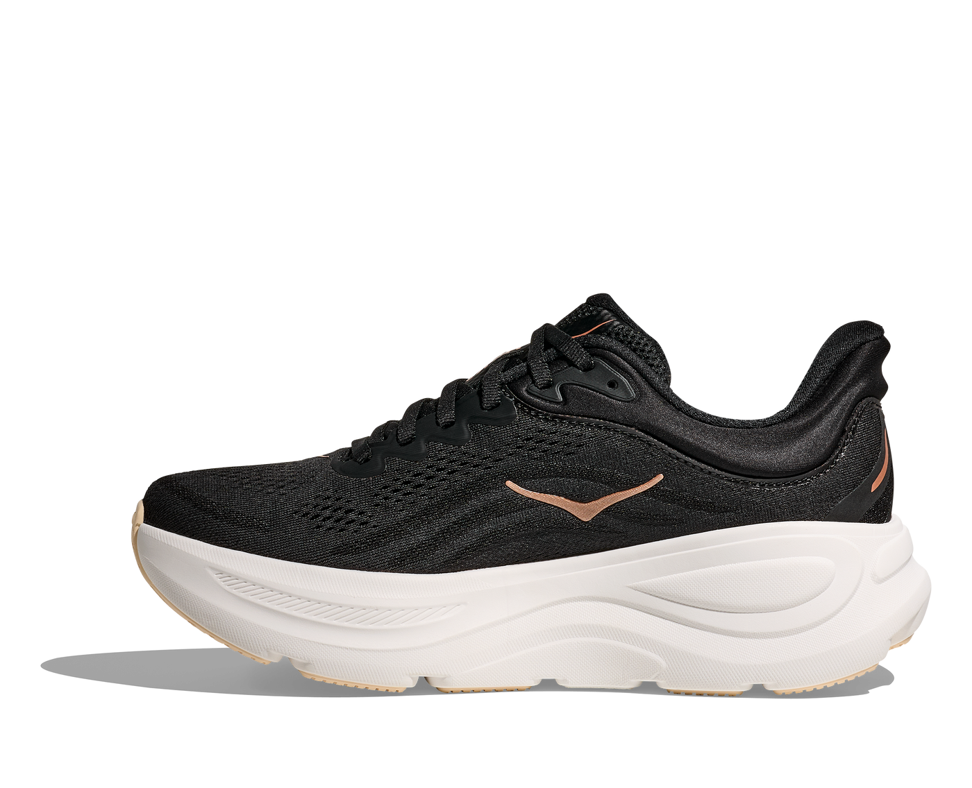 HOKA W BONDI 9  BLACK / ROSE GOLD 1162012-BRGL