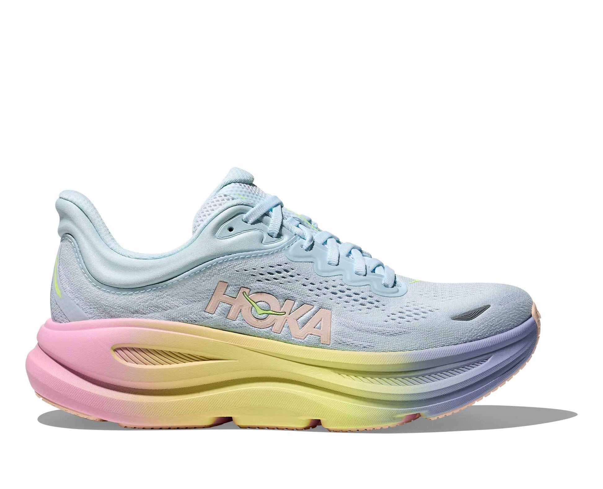 Hoka W Bondi 9 Color: GLIMMERING BLUE / OVERCAST Style: 1162012-GNGB