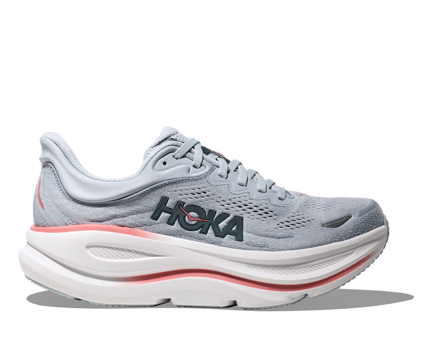 Hoka Bondi 9 Womens Shoes Color: Mineral Blue/Washed Blue Style: 1162012-MBLW