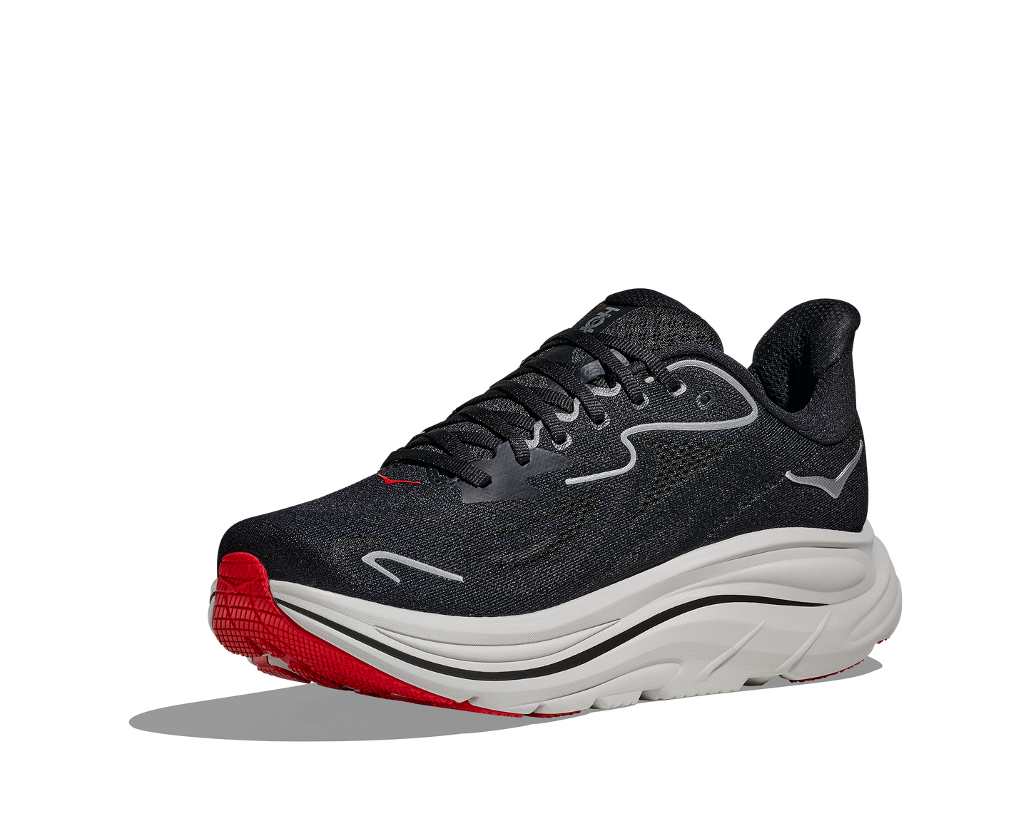 HOKA Clifton 10 black / silver 1162030-BKSV