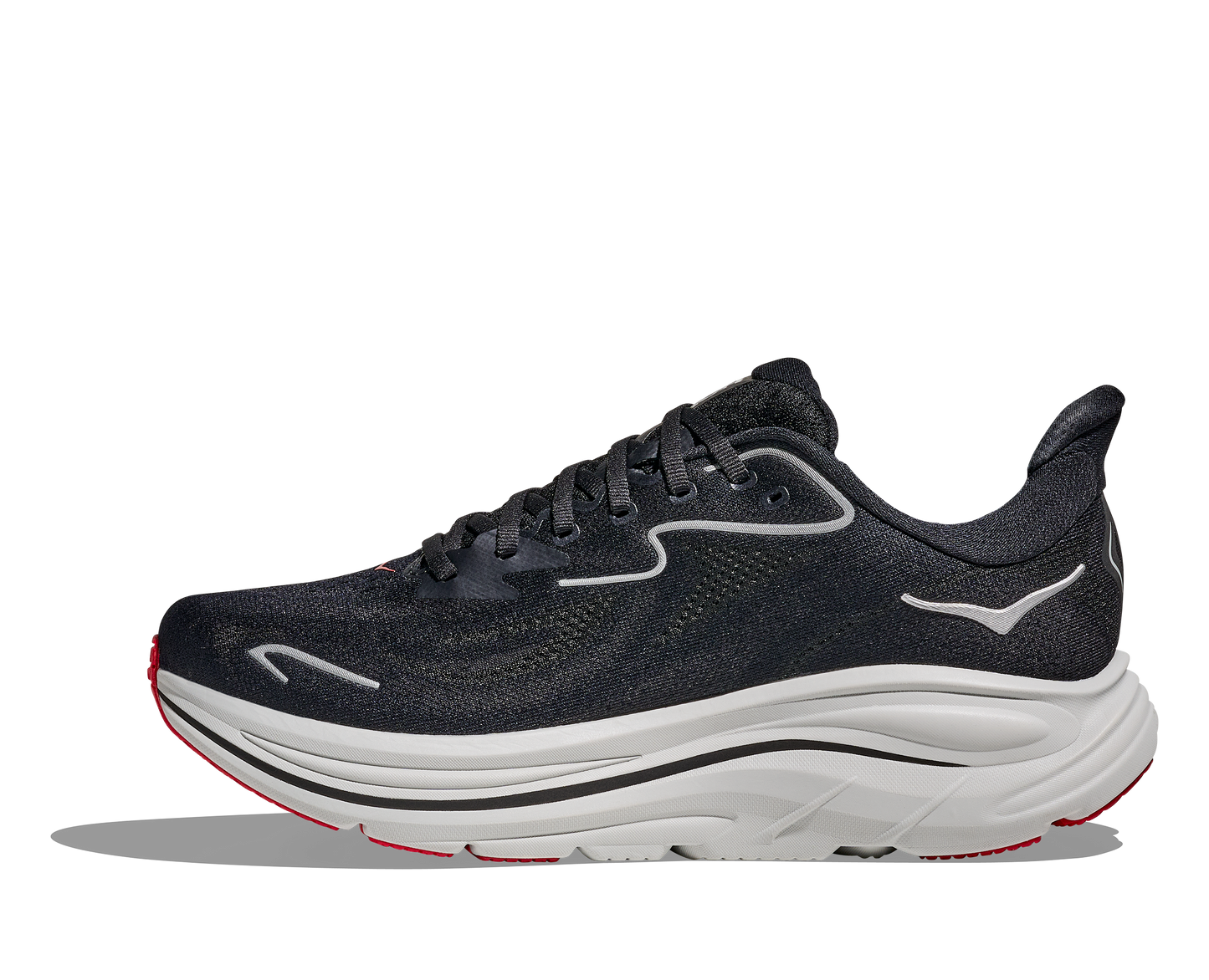 HOKA Clifton 10 black / silver 1162030-BKSV