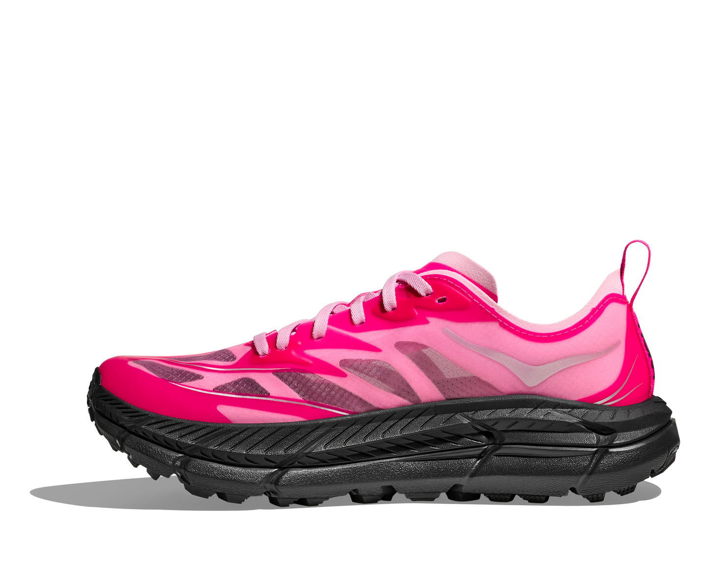 Hoka Mafate Speed 4 Lite Mens Shoes Color: Neon Dragonfruit/Black Style: 1168450-NDRG
