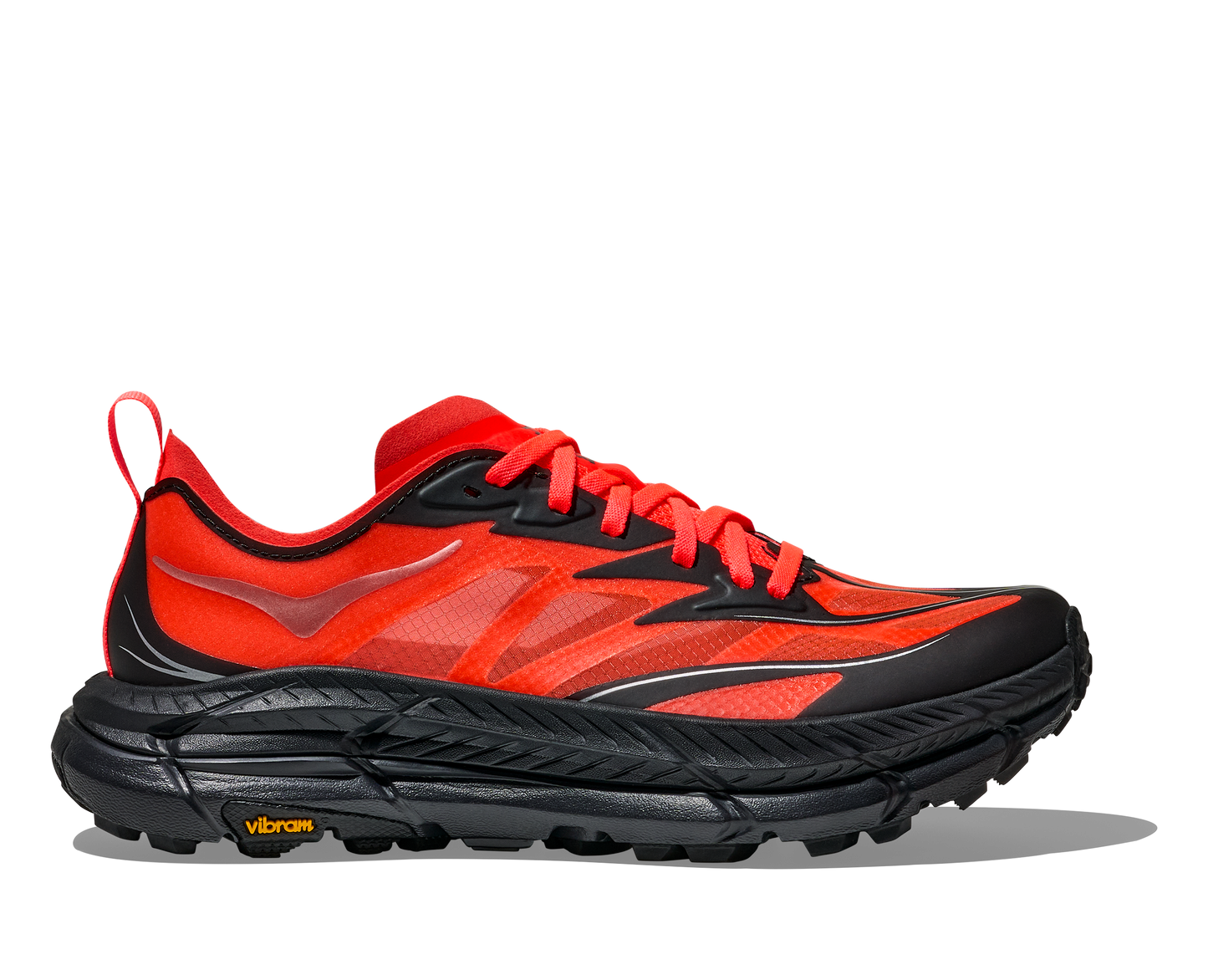 Hoka Mafate Speed 4 Lite Mens Shoes Color: Neon Flame/Black Style: 1168450-NLMB