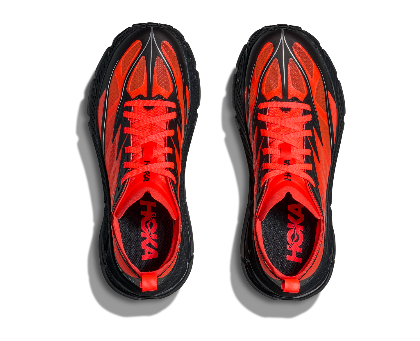 Hoka Mafate Speed 4 Lite Mens Shoes Color: Neon Flame/Black Style: 1168450-NLMB