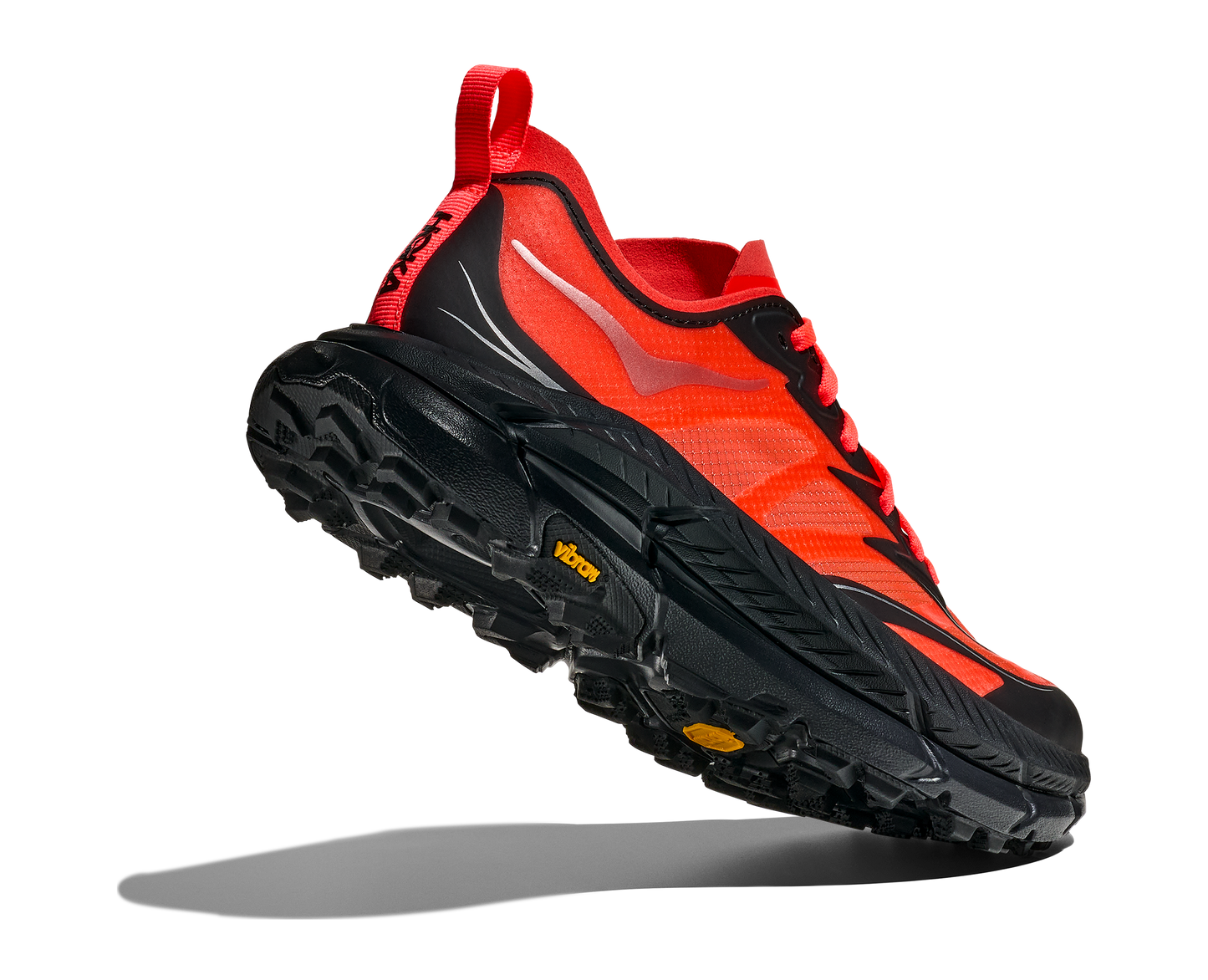 Hoka Mafate Speed 4 Lite Mens Shoes Color: Neon Flame/Black Style: 1168450-NLMB