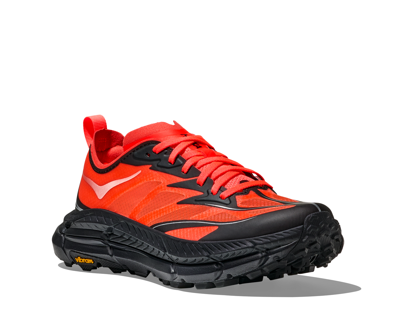Hoka Mafate Speed 4 Lite Mens Shoes Color: Neon Flame/Black Style: 1168450-NLMB