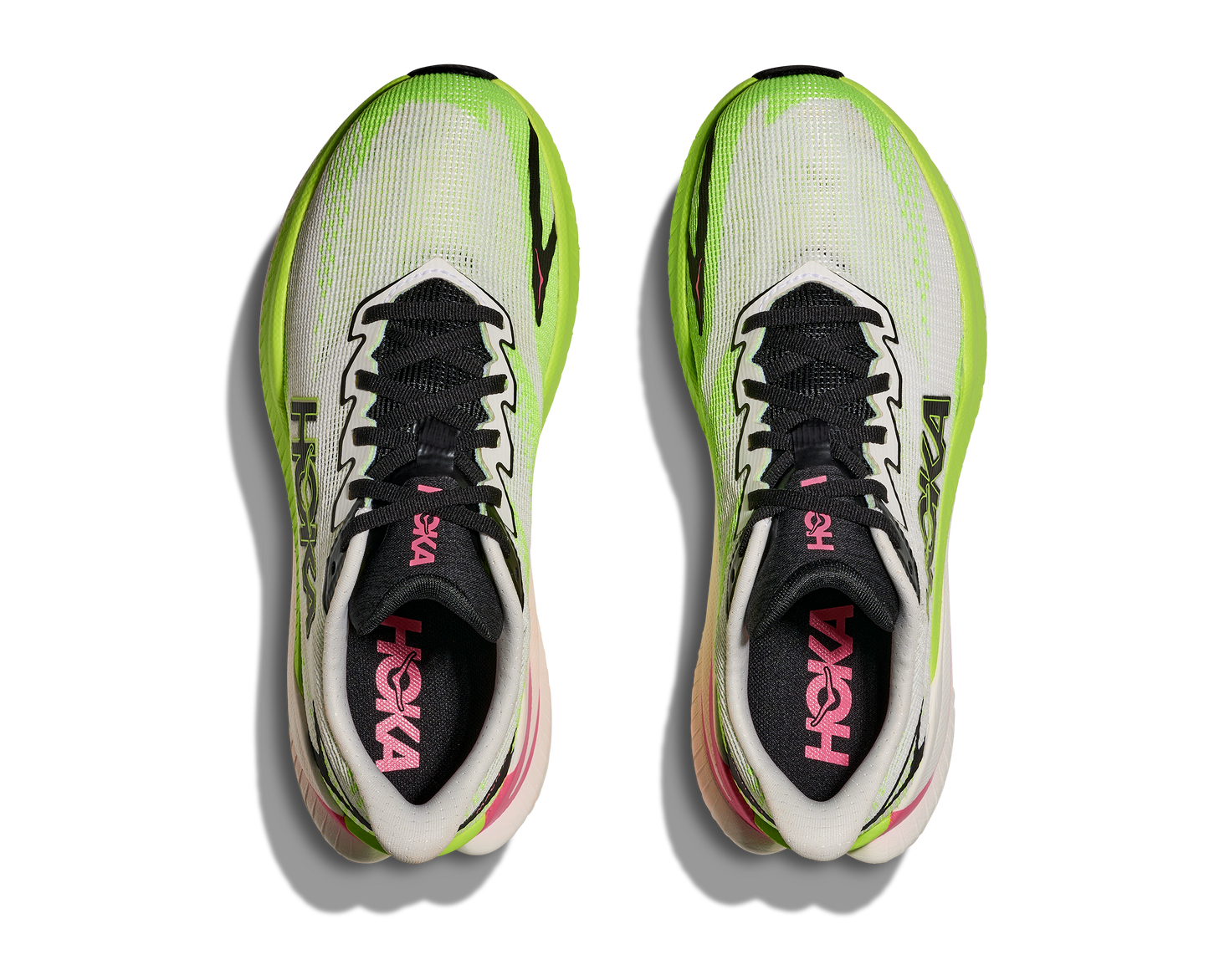 HOKA Mach X 3 Womens white / neon lime 1168721-WNL