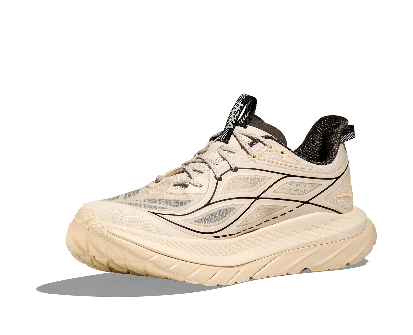 Hoka Mach Remastered Mens Shoes Color: Eggshell/Asphalt Grey Style: 1176250-EHL