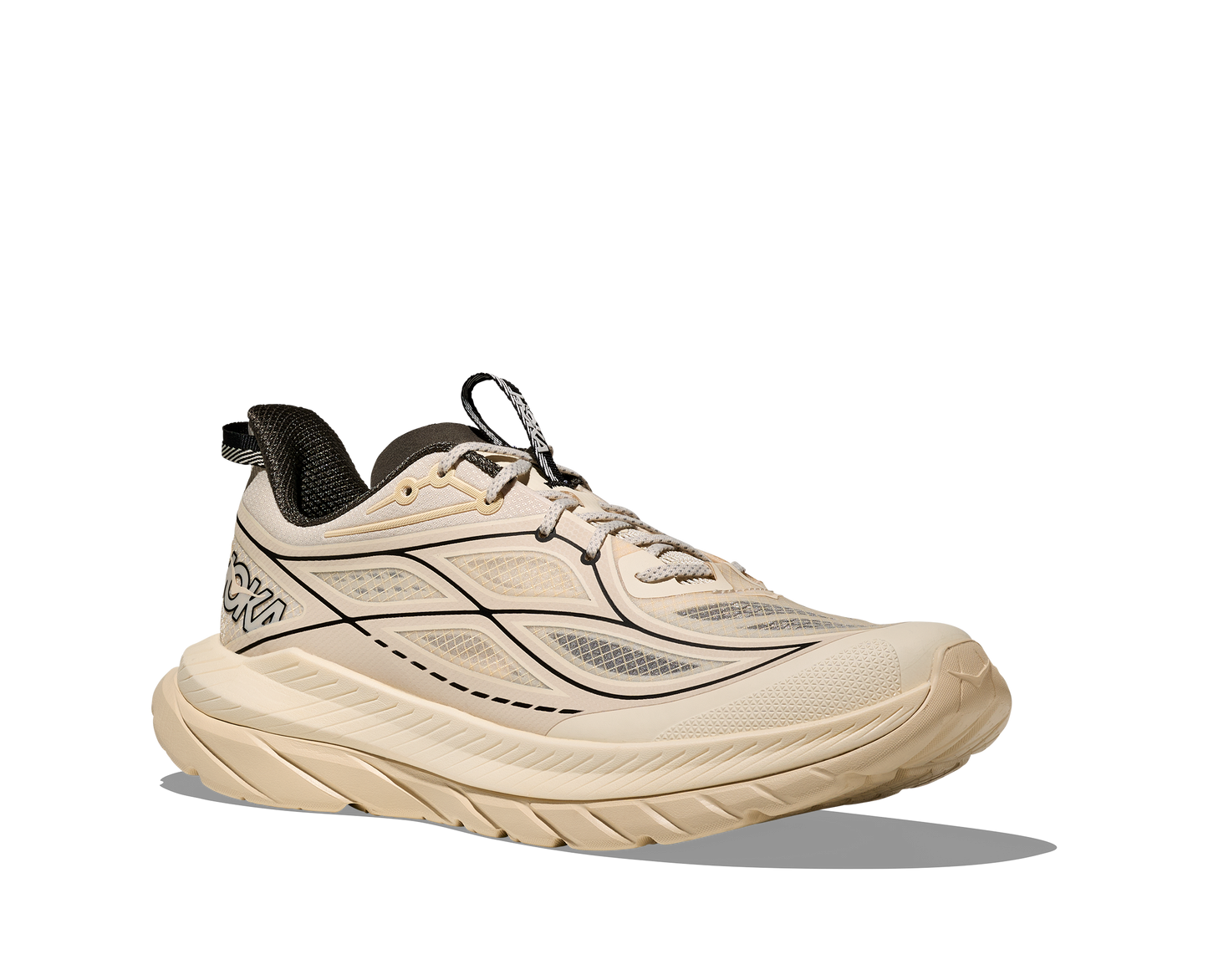 Hoka Mach Remastered Mens Shoes Color: Eggshell/Asphalt Grey Style: 1176250-EHL