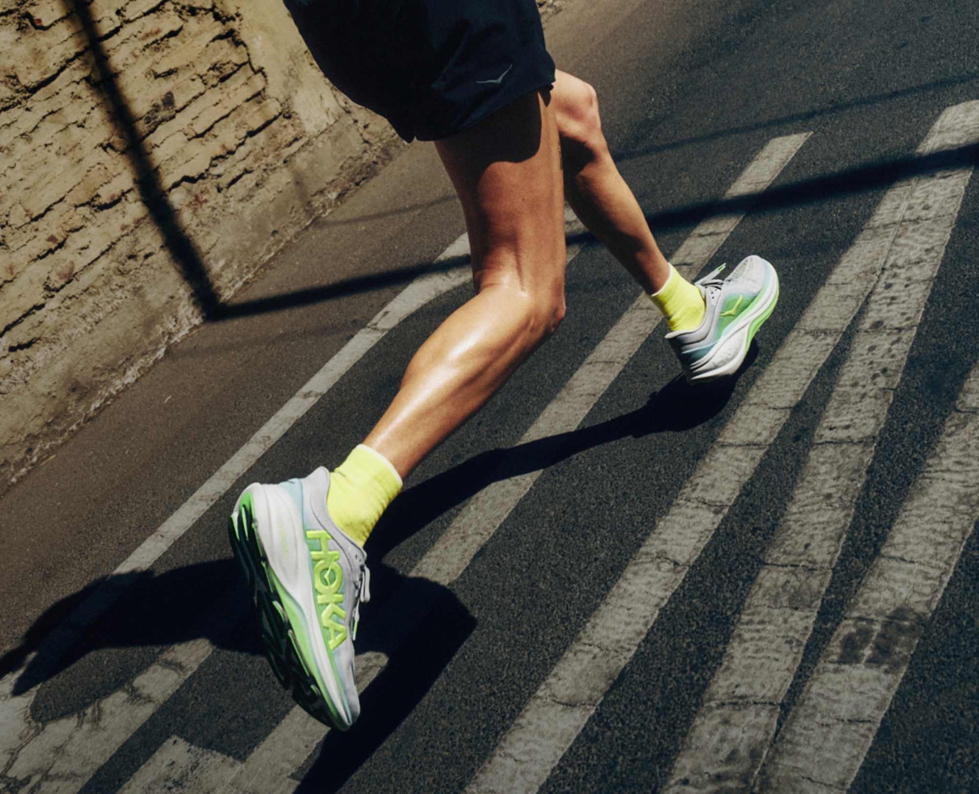 Hoka W Clifton Pro Color: COSMIC GREY / NEON YUZU Style: 1176530-CNNY