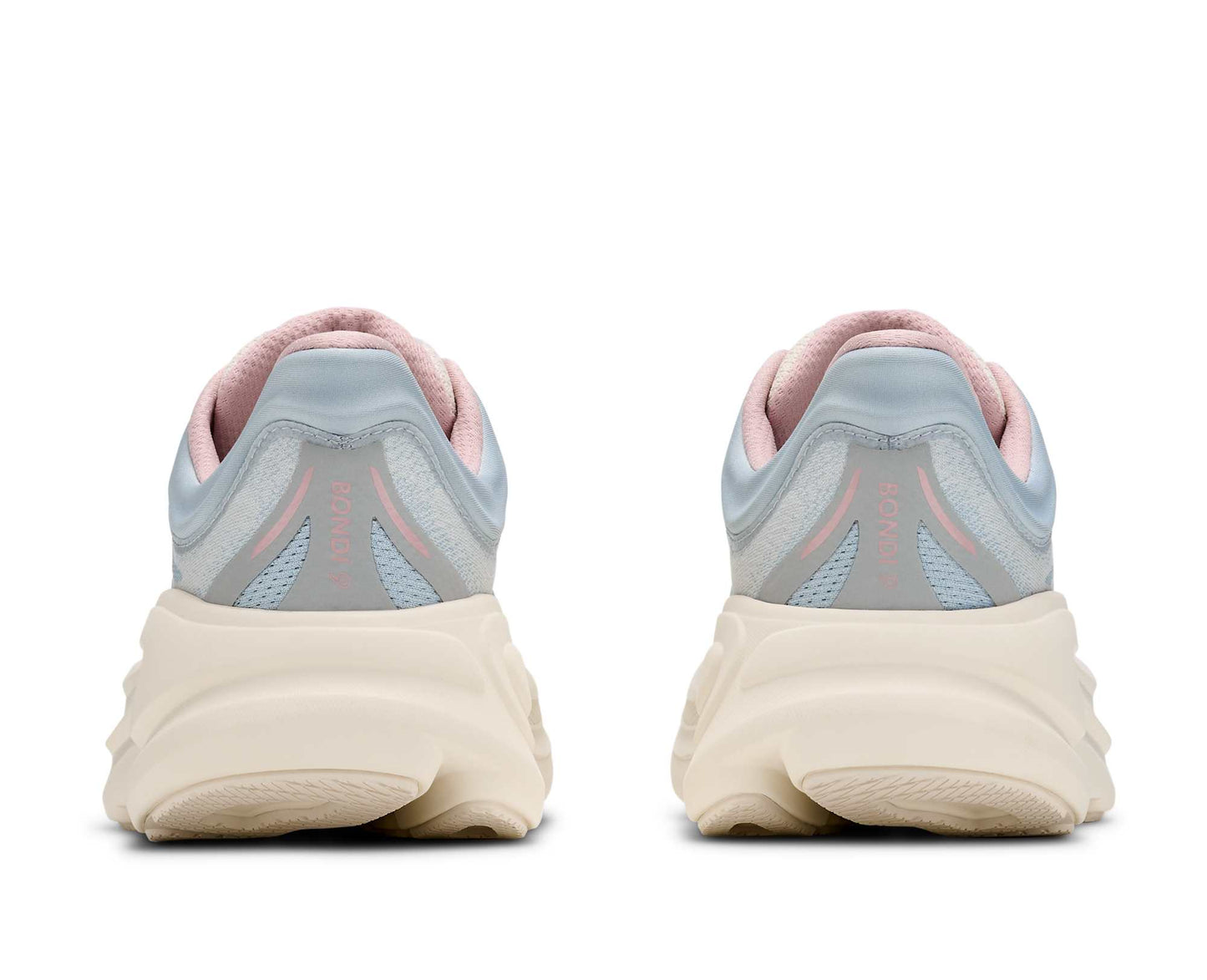 HOKA Bondi 9 GLM Women's Shoes Color: Alabaster / Mineral Blue Style: 1179195-ATRM