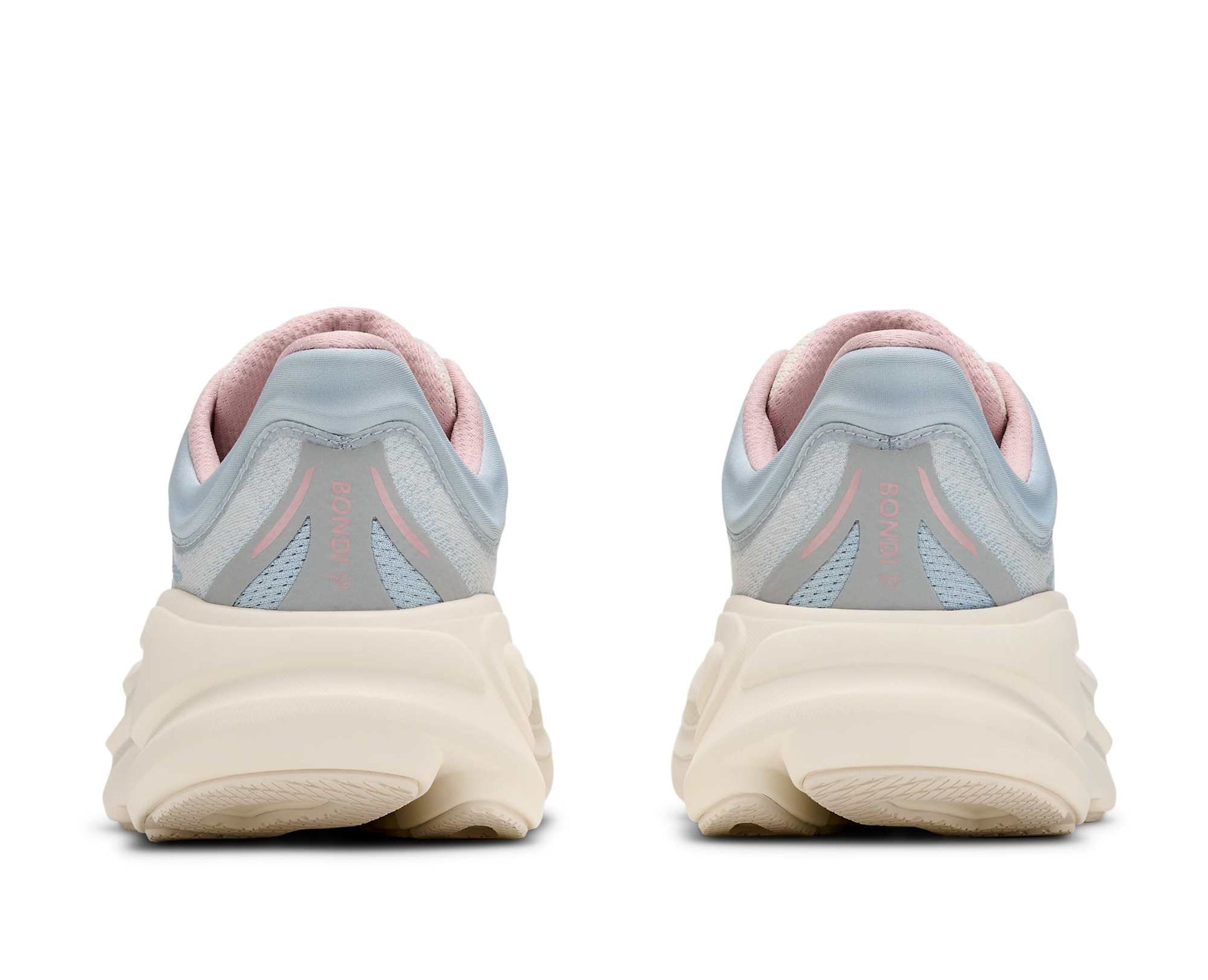HOKA Bondi 9 GLM Women's Shoes Color: Alabaster / Mineral Blue Style: 1179195-ATRM