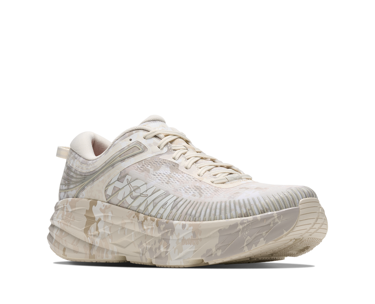 HOKA Bondi 7 x BEAMS Unisex Shoes Color: Turtledove/Tidal Foam Style: 1183211-TLF