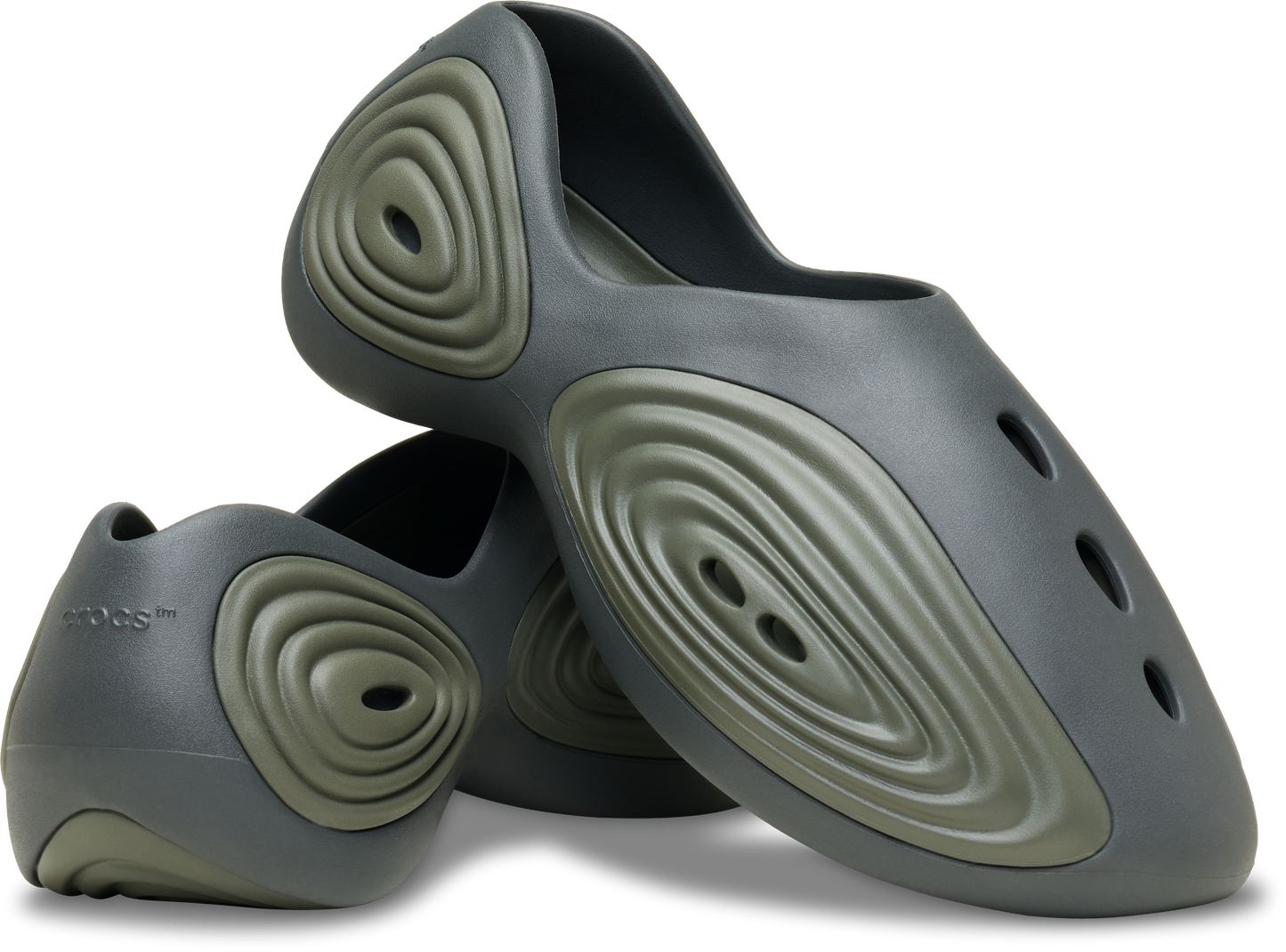Crocs Ripple Gpt/DOI Color: Graphite/Dusty Olive Style: 214154-1GO