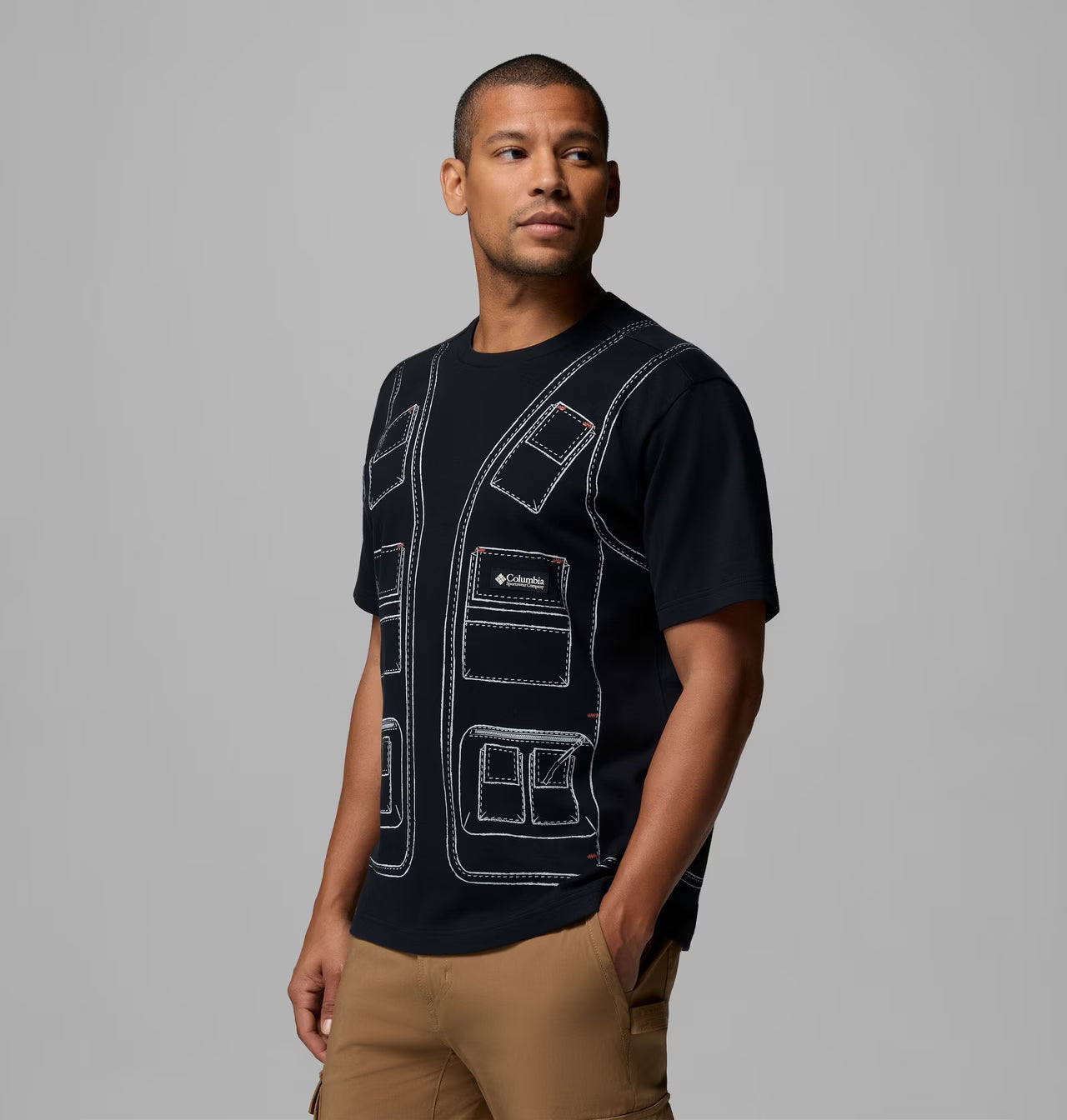 COLUMBIA V1 SHORT SLEEVE GRAPHIC TEE BLACK 2176191010