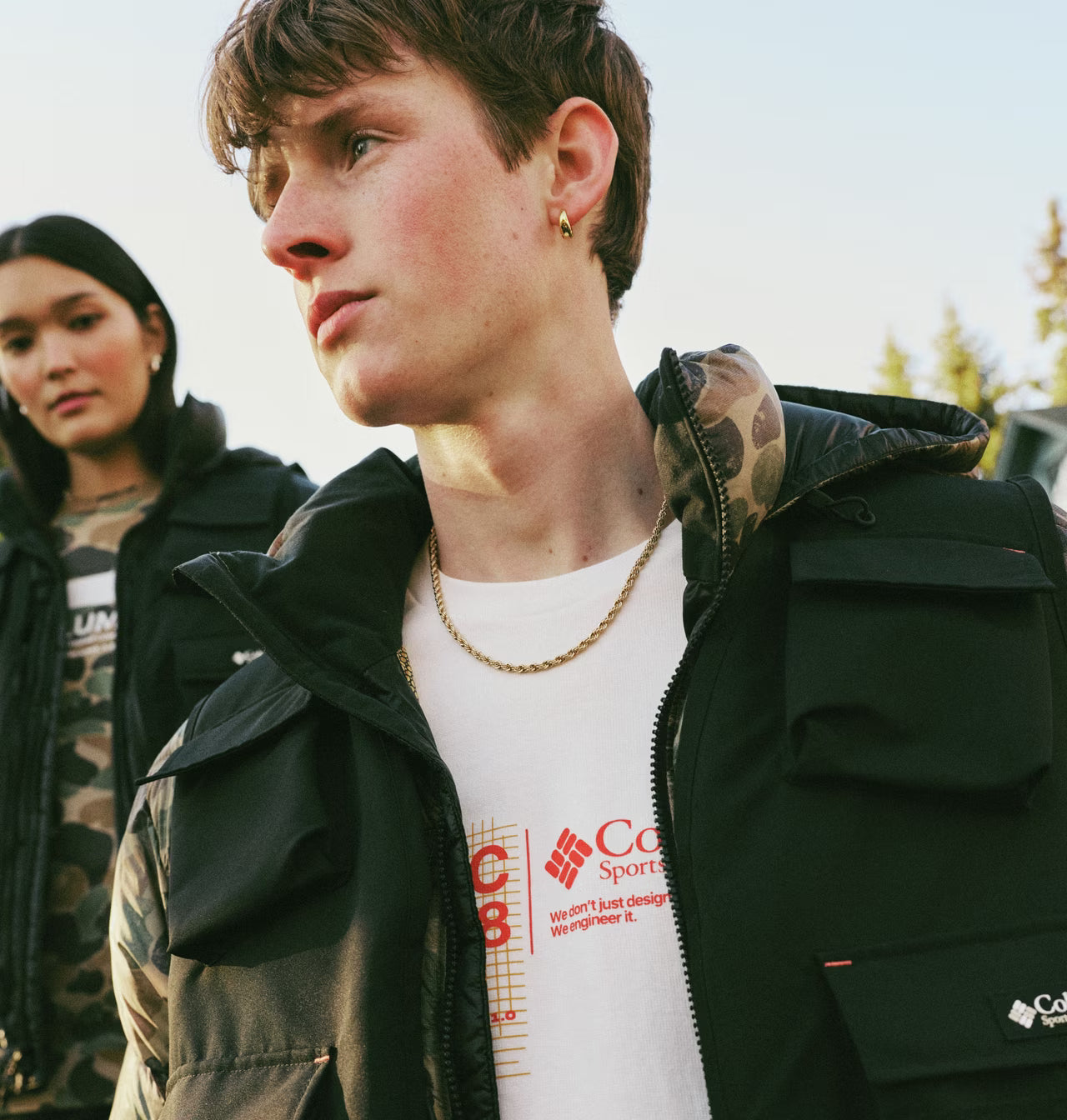 COLUMBIA LONG SLEEVE GRAPHIC TEE SEA SALT 2176201125