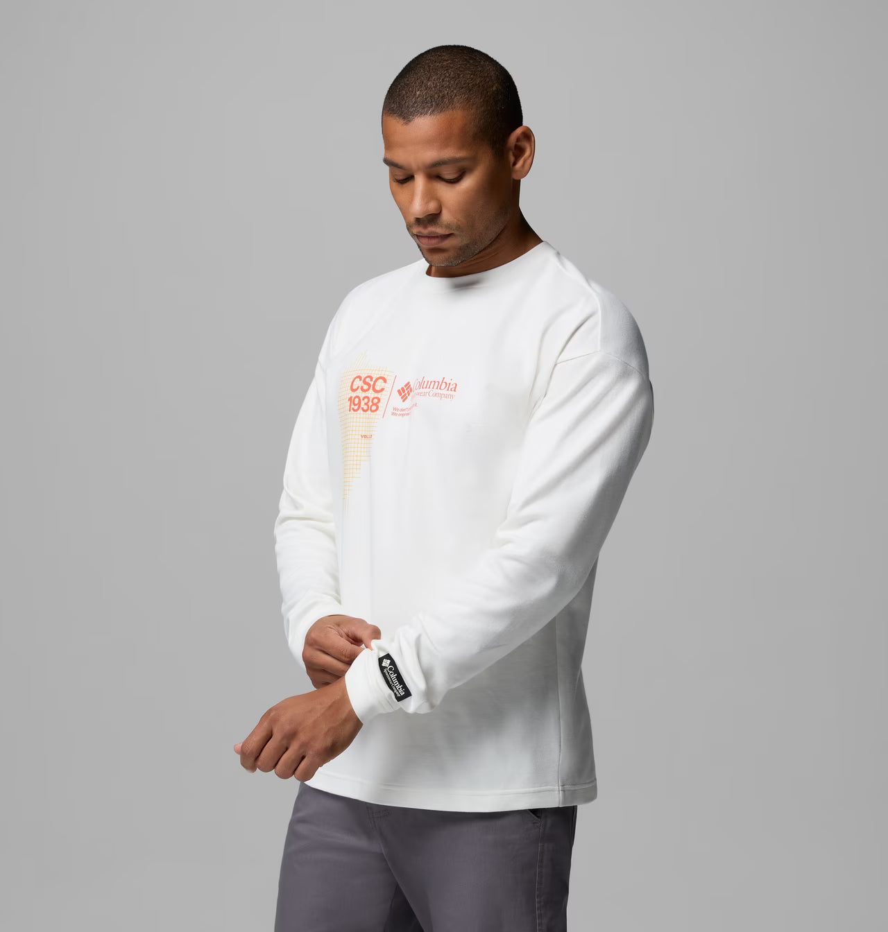 COLUMBIA LONG SLEEVE GRAPHIC TEE SEA SALT 2176201125