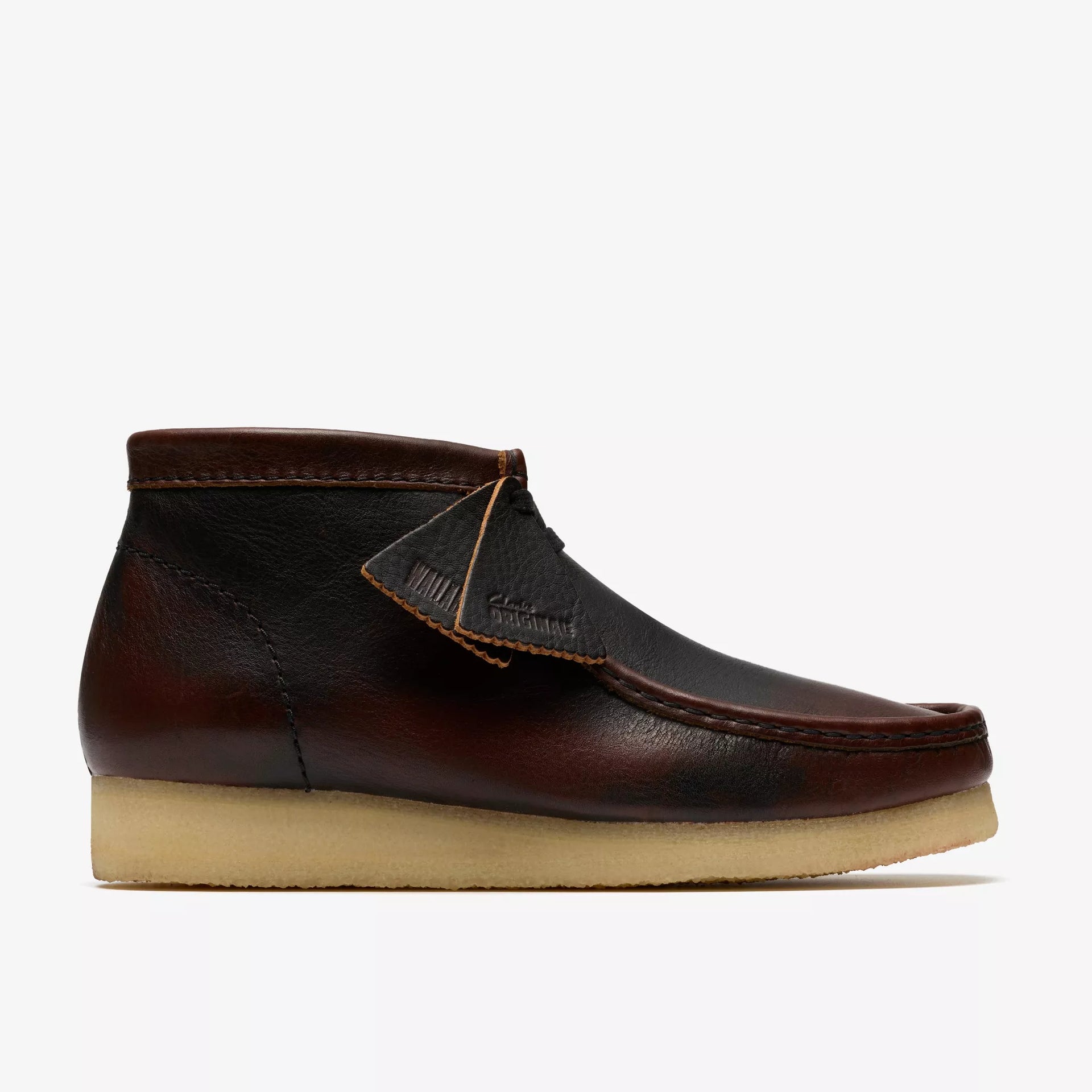 CLARK Wallabee Dark Tan Combination 26182763 – Shoe Gallery Inc