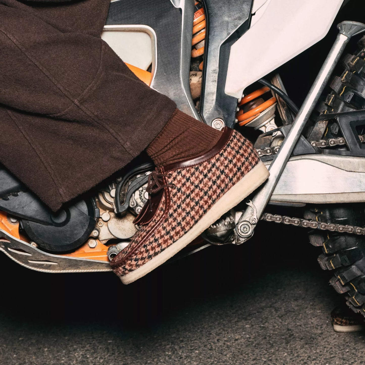 CLARK Wallabee Brown Tweed Combination 26182791