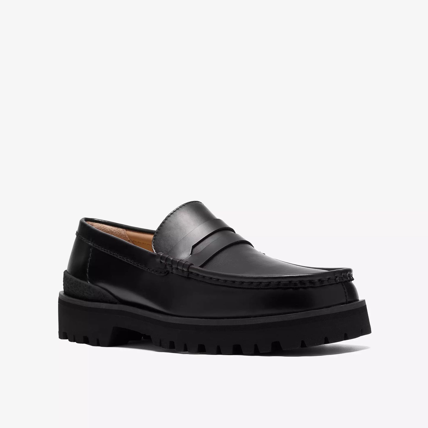 Clarks Yukoner Penny Mens Shoes Color: Black Leather Style: 26185705