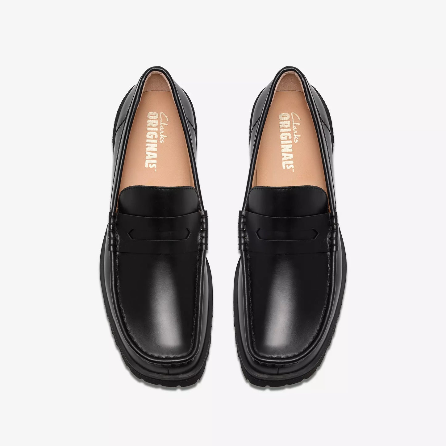 Clarks Yukoner Penny Mens Shoes Color: Black Leather Style: 26185705